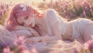 花田粉发清纯美少女