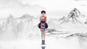 古风美女-下山