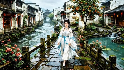 江南古风美女4K