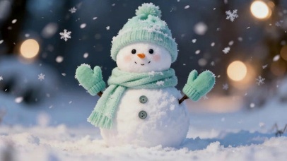 可爱的雪人