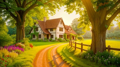 唯美郊外林间别墅