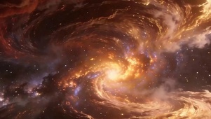 宇宙星云带鱼屏