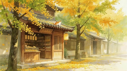 秋天落叶