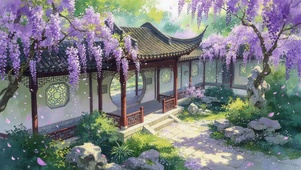紫藤花故园