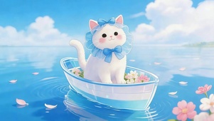 小猫泛舟记