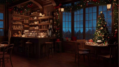 圣诞咖啡店