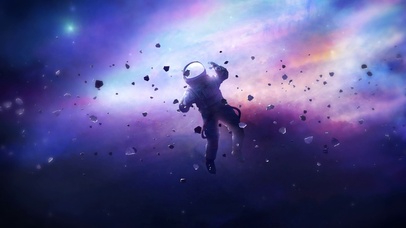 炫彩宇宙宇航员