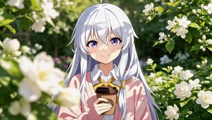 花丛银发美少女伊雷娜