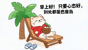 早上好