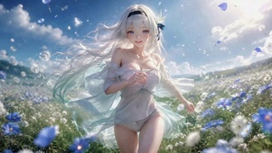 花海微风少女