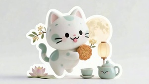 中秋吃月饼