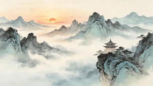 水墨山水画