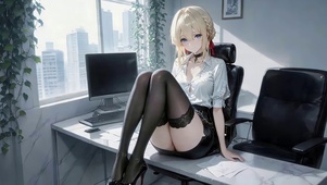 职场黑丝女孩