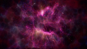 壮观粉色星云