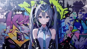 初音未来-涂鸦墙【8K】