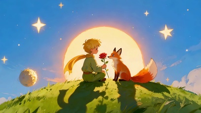 梦幻玫瑰星空狐狸小王子