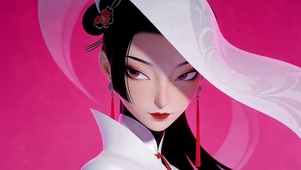 治愈插画风女孩