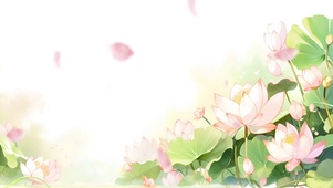 唯美花花插画