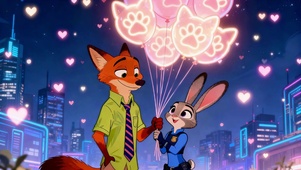 浪漫见证猫爪气球