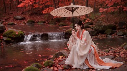 仙境执伞女神火灵儿