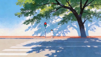 路边的红绿灯