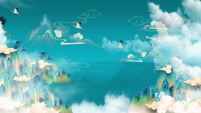 国潮中国风山水