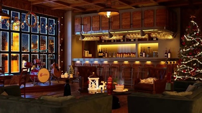 伦敦圣诞咖啡厅