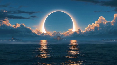 海上明月风景