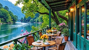 治愈河流小屋