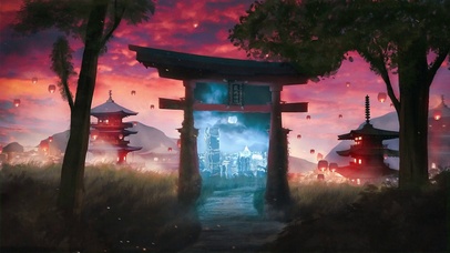 神社花灯