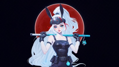 大红月的兔女郎