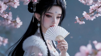 春樱掩扇