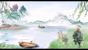 清明水墨风景4K