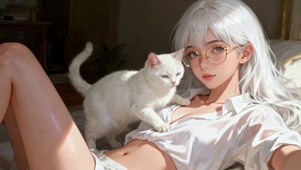 白猫少女