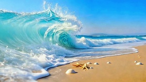 唯美壮观海浪4K