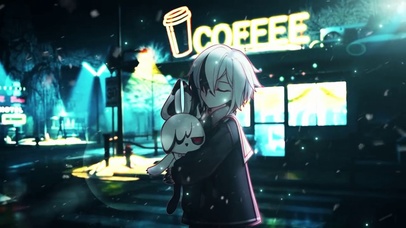 下雪二次元男孩