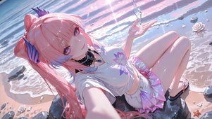 炫彩海边宫心海