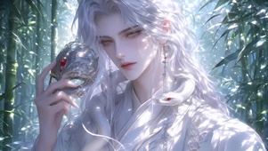 白发神秘美男