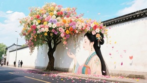 梦幻花墙