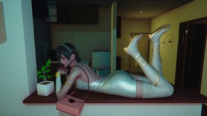 客厅美女