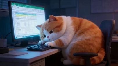 加班的猫咪