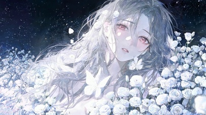 雪夜白发姬
