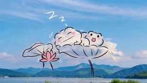 创意荷叶上小青蛙
