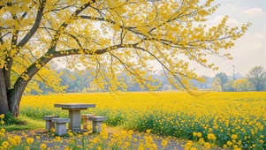 春日里的金色浪漫