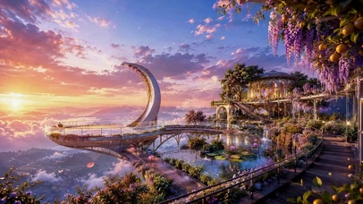 云海花园晨曦