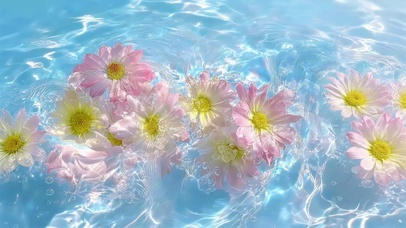 浮水粉菊
