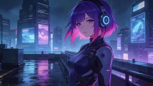 二次元炫酷女孩