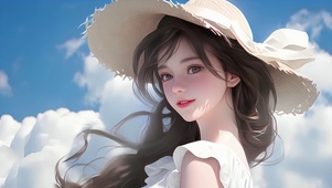 阳光治愈美女
