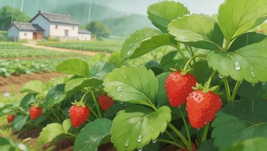 雨天草莓树