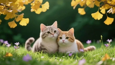 两只可爱的猫咪